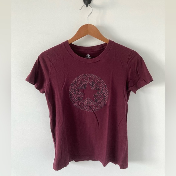Burgundy Converse T-Shirt - Picture 1 of 3